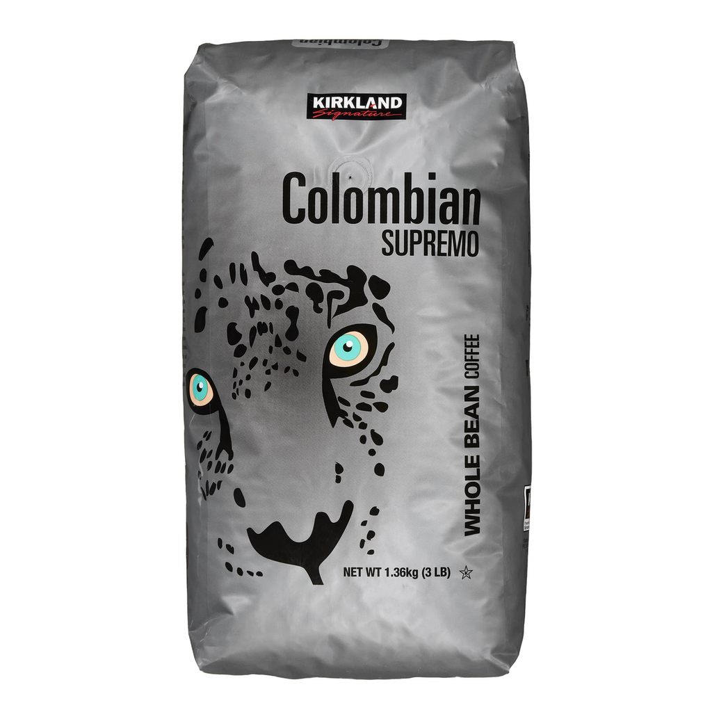 Colombian Supremo Coffee, Whole Bean, 3 lbs
