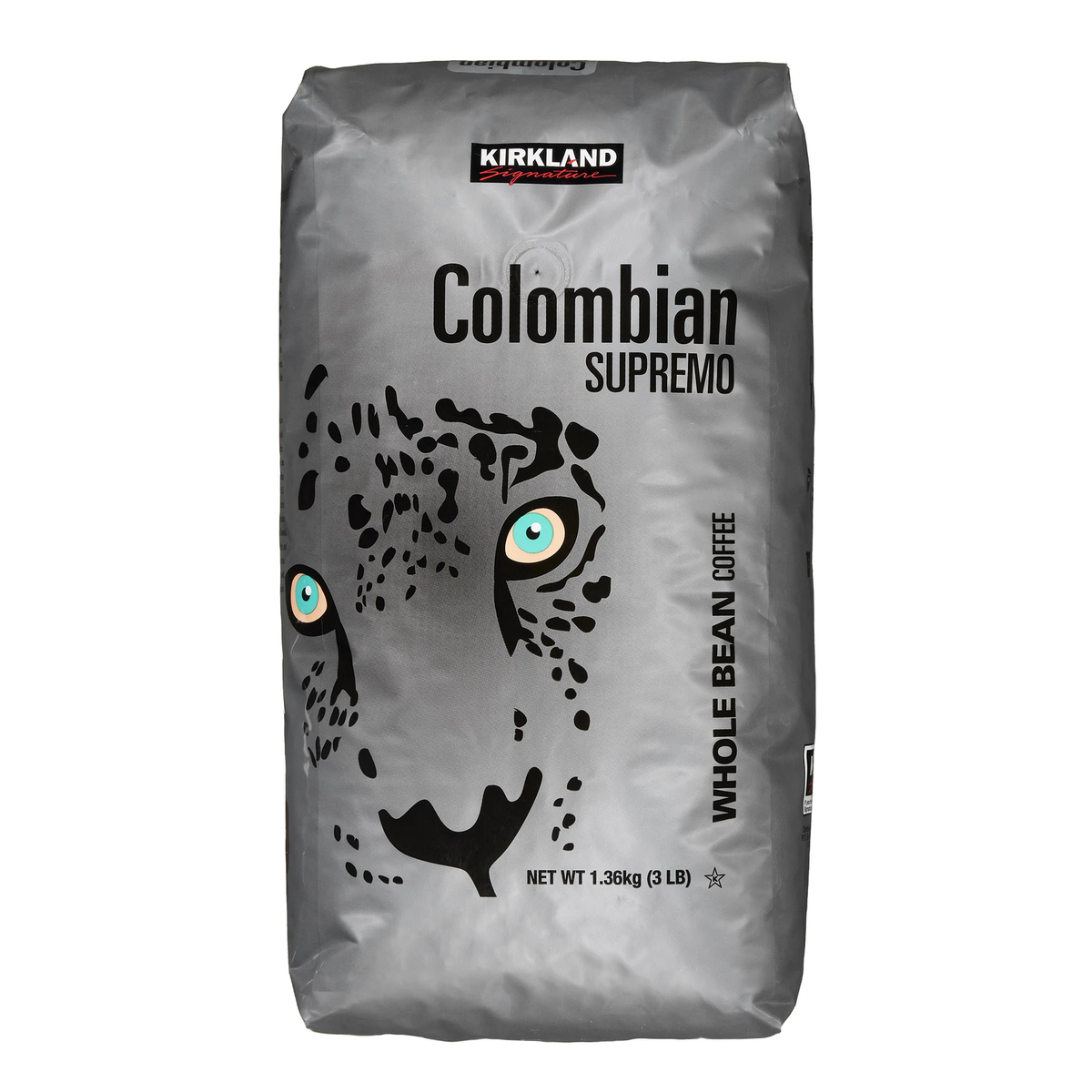 Colombian Supremo Coffee, Whole Bean, 3 lbs