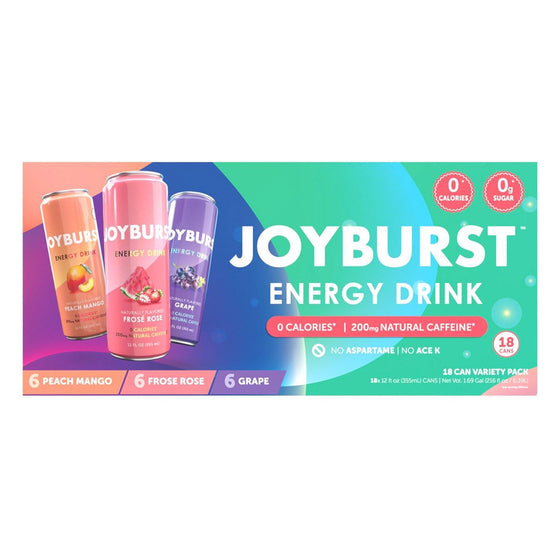 Joyburst Energy Drink, Variety Pack, 12 fl oz, 15-count