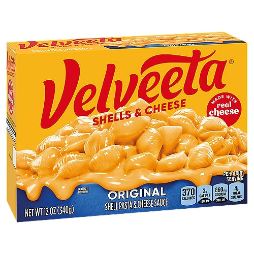Velveeta Shells & Cheese, 12 oz, 8-count