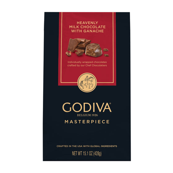 Godiva Ganache Masterpiece Milk Chocolate, 15.1 oz