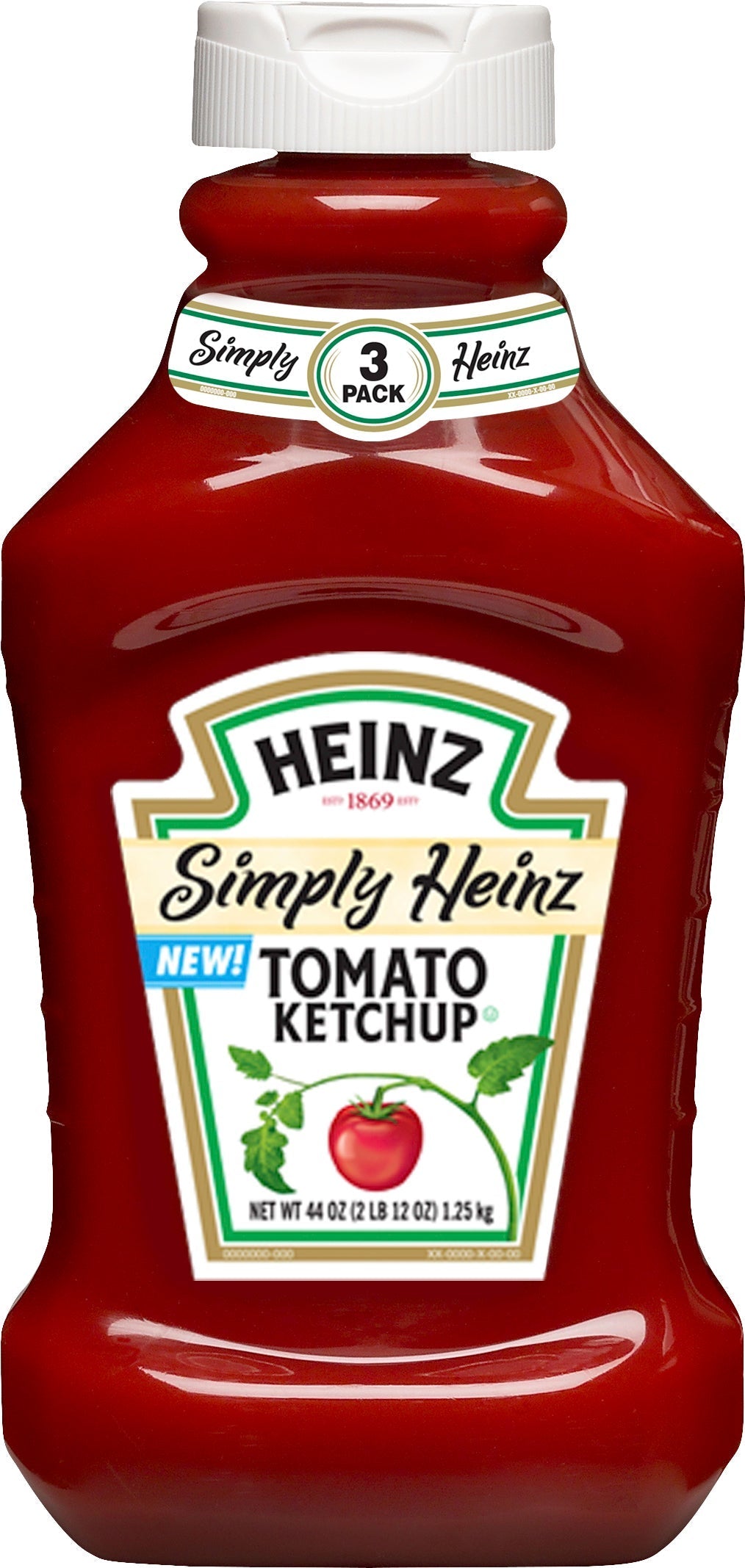 Heinz Simply Tomato Ketchup, 44 oz, 3-count