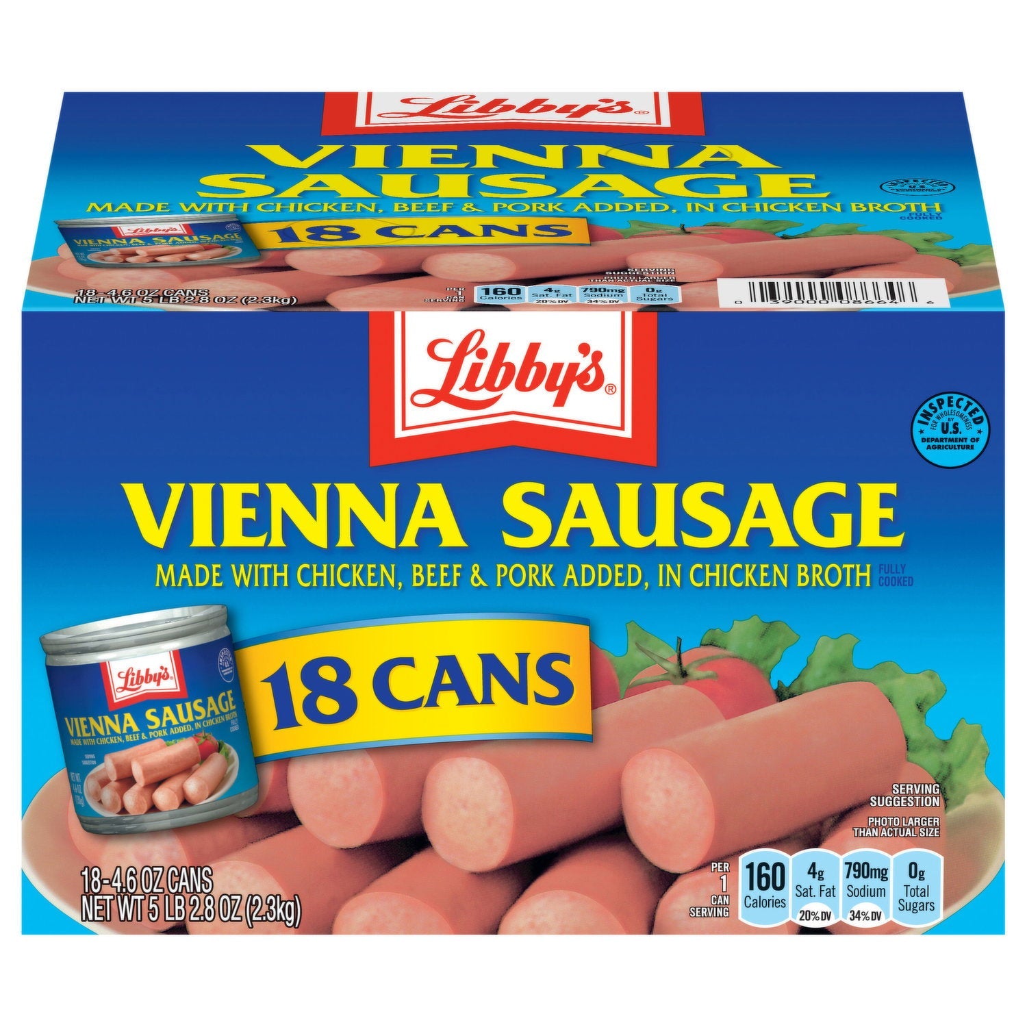 Libby's, Vienna Sausage, 4.6 oz, 18-count