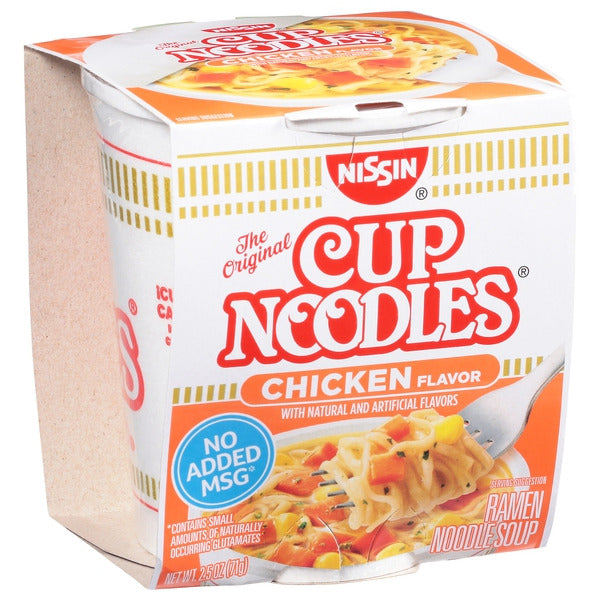 Nissin Cup Noodles, Chicken, 2.5 oz, 24-count