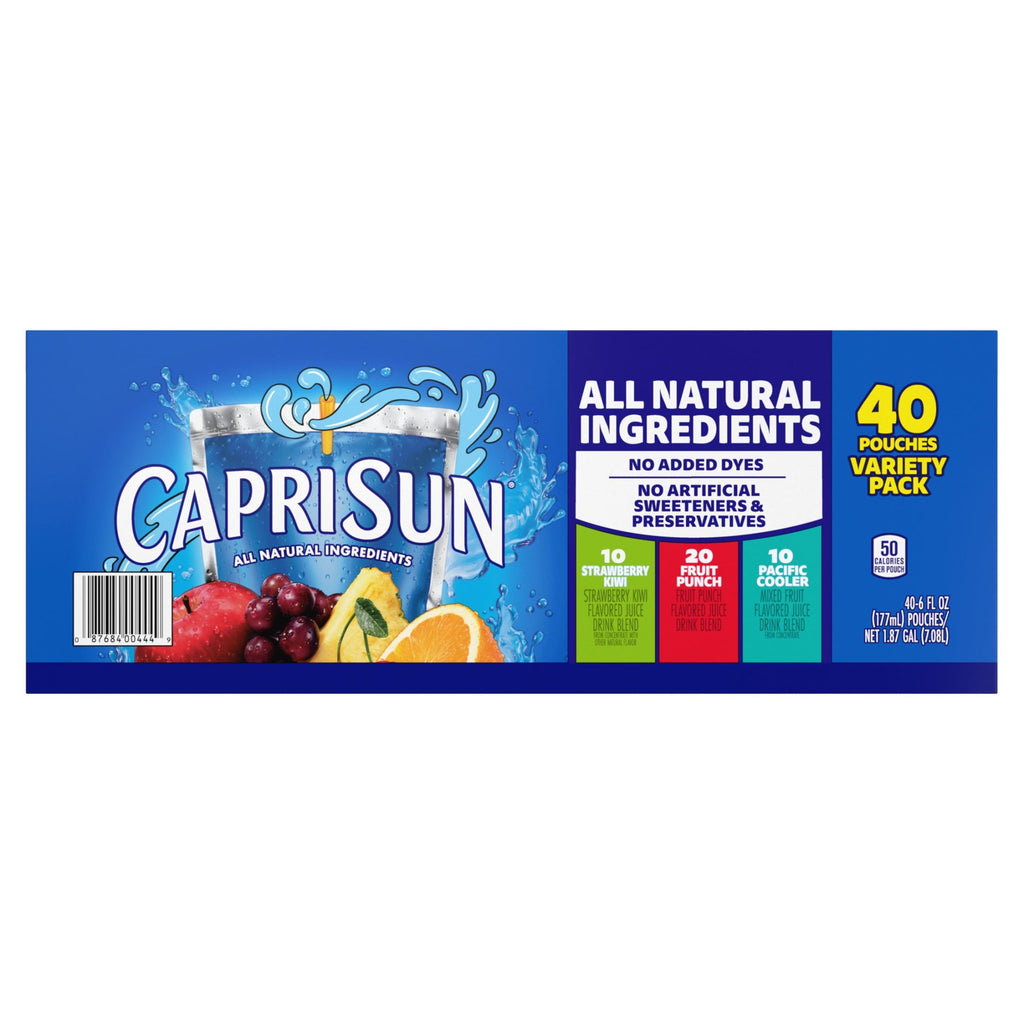 Capri Sun Flavored Juice Drink Blend, Variety Pack, 6 fl oz, 40-count