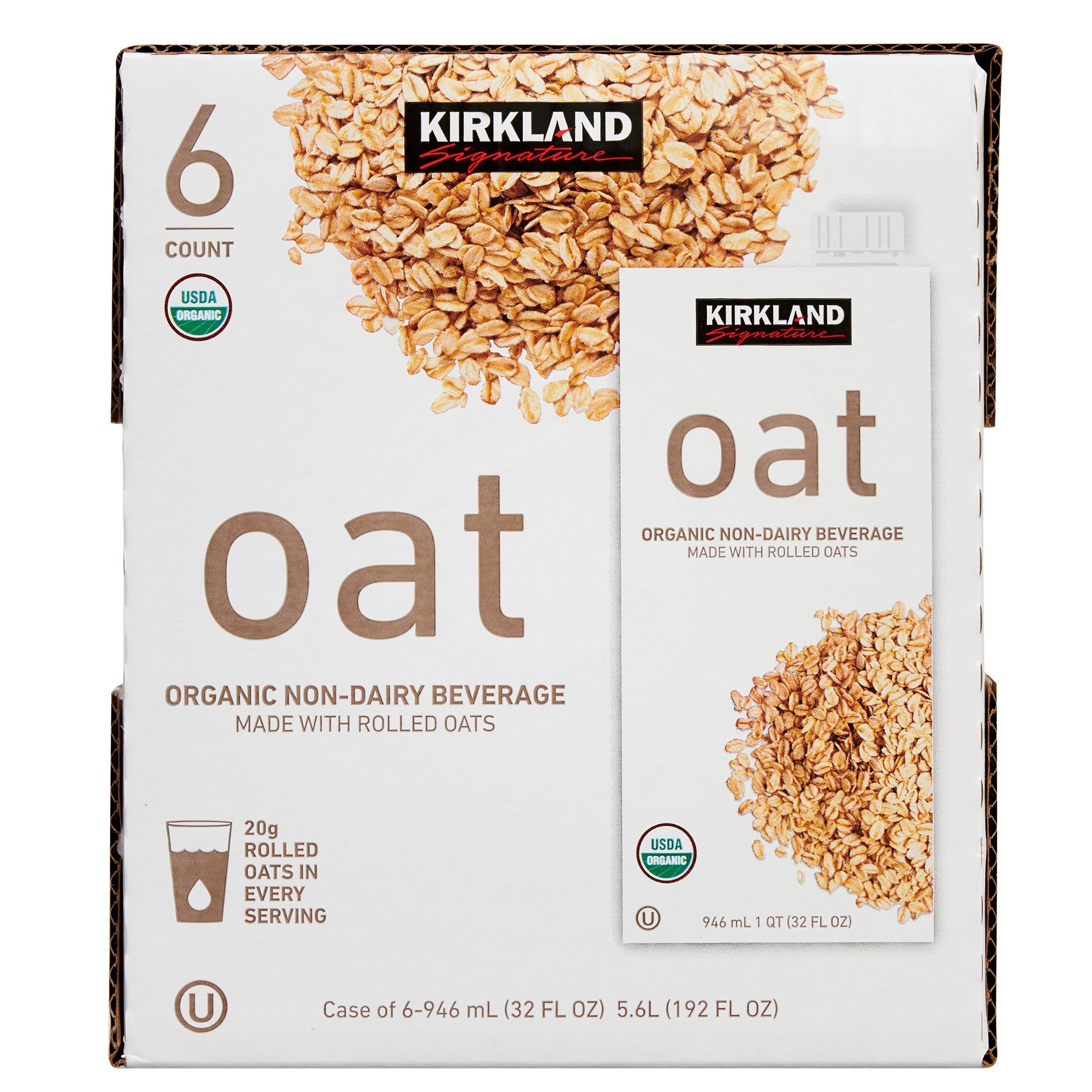 Organic Non-Dairy Oat Beverage, 32 oz, 6-count