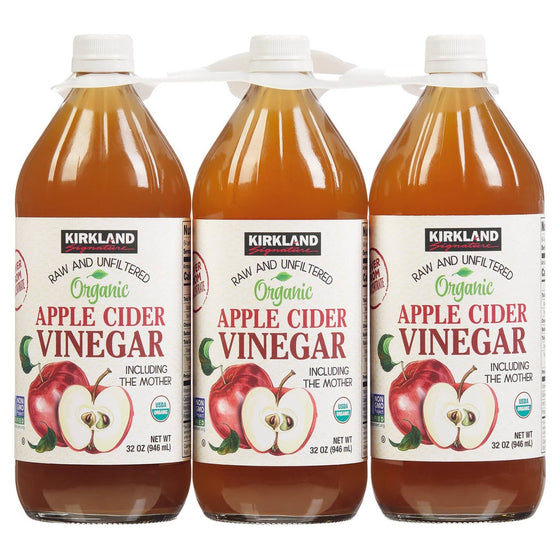 Organic Apple Cider Vinegar, 32 fl oz, 3 ct