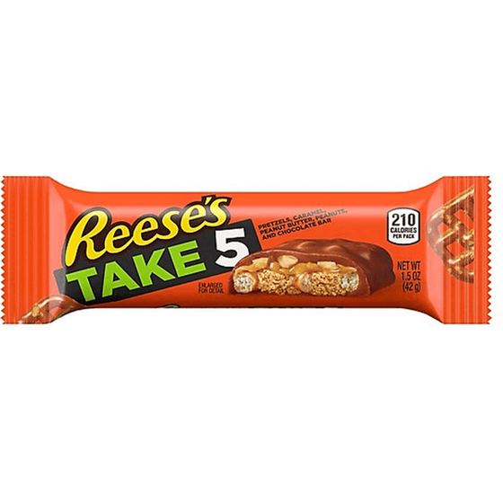 Reese's Take 5 Chocolate Snack Size Candy Bars, 37 oz